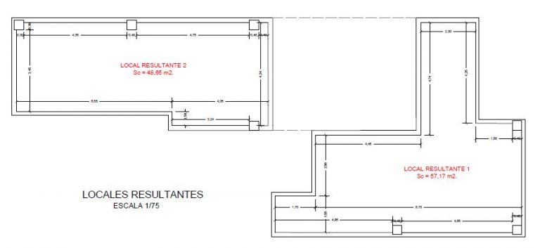 Segregación y Cambio de uso de local comercial a vivienda
